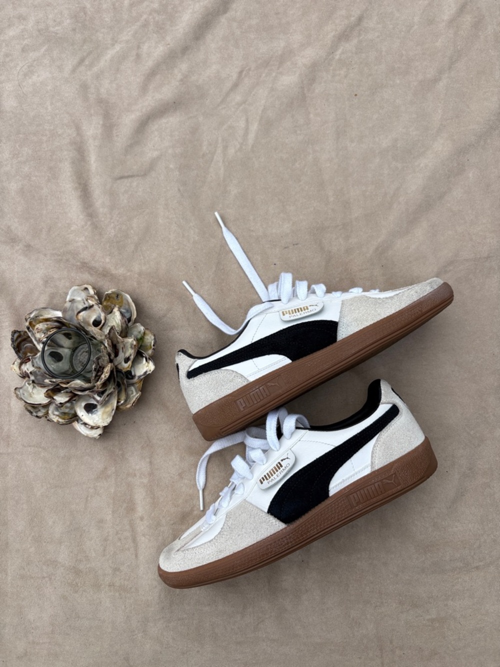 Puma Palermo White Black Low-Top Sneakers - Picture 2 of 4